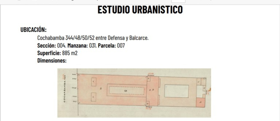 344 Cochabamba, Caba, 1150, ,Lote,En Venta,Cochabamba,1091